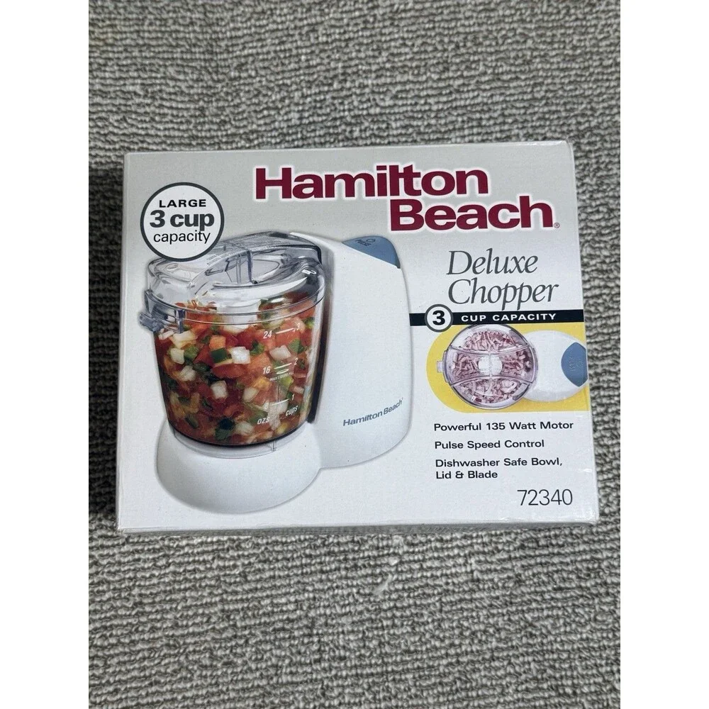 NEW Hamilton Beach Deluxe Chopper 3-cup 72340 New In box